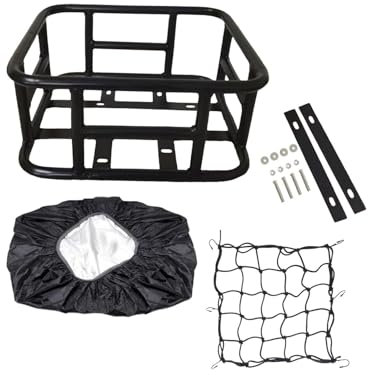 rockible Panier Arrière de Vélo, Porte-Bagages pour Vélo, Métal Léger Multifonctionnel, Support Arrière de Vélo Durable, Panier Arrière pour Vélos électriques, StyleG