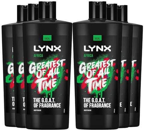 Lynx Shower Gel 12 Hours of Long Lasting Refreshing Fragrance Body Wash with Plant-Based Moisturisers for Men XXXL Size Body Cleanser for Naturally Soft Skin, 700ml (Africa, Buy 6)