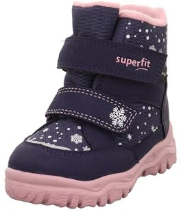 Superfit Husky1 Warm Gefütterte Gore-tex, Stivali da neve Bambine e ragazze, Blau Rosa 8020, 27 EU