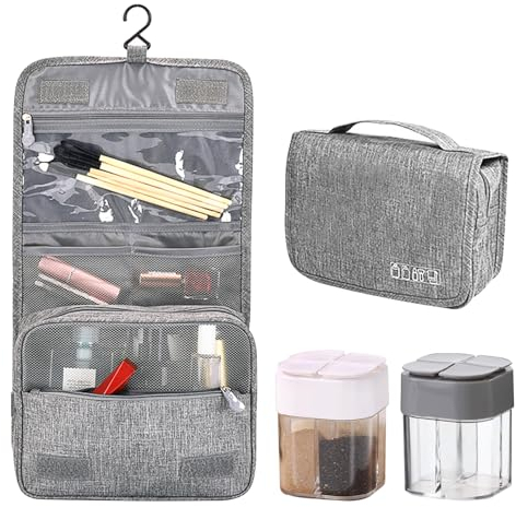 Lot de bocaux à épices de camping pour sacs à dos avec sac étanche pour ustensiles de cuisine de camping, vaisselle, petits et portables, convient pour l'extérieur, la randonnée, l'alpinisme