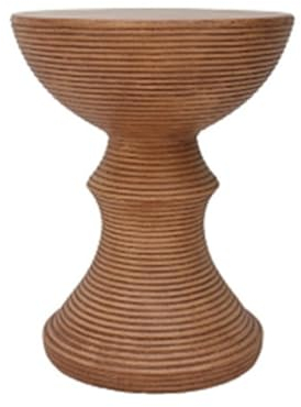 SHGDAIO Sofa Kleiner Couchtisch Magnesiumoxid Seite Wabi-Sabi Wohnzimmer Multifunktionale Hocker