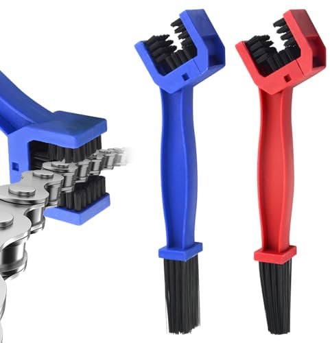 TOVOT 2PCS Motorcycle Chain Brush Bike Chain Brush Chain Cleaning Tools