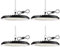 4 Pack 150W UFO LED High Bay Light 22500LM, 6000K Super Bright Workshop Lighting, IP65 Waterproof LED Garage Industrial Lights, Commercial Bay Lighting for Workshop, Warehouse, Garage, Factory