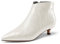 Castamere Donna Chiusa a Punta Basso Gattini Tacco Heel Cerniera Stivaletti Ufficio Casual Dress Stivali 3.5 CM Heels Bianco 35 EU