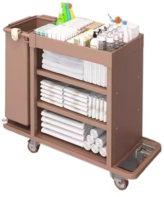 Hotel-Wäschewagen Zimmerservice-Trolley Hotel-Reinigungswagen Reinigungswagen Stofftasche Gäste-Reinigungsservice-Trolley