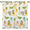 ANHOPE Safari Tier Löwe Elefant Blickdichte Gardinen mit Ösen Thermo Vorhänge Kinder Jungen Mädchen Vorhang Blackout Curtain Wohnzimmer Schlafzimmer Verdunklungsvorhänge 2er Set H 137 x B 107 cm