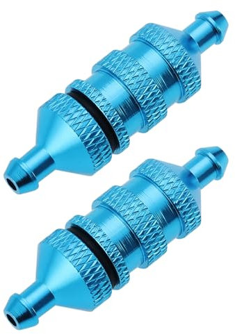 Be In Your Mind 2Pcs RC Oil Fuel Filter Aluminium Alloy for 1/8 1/10 Scale RC Model Car Spare Parts Car Model Accessory RC Engine Fuel Filter