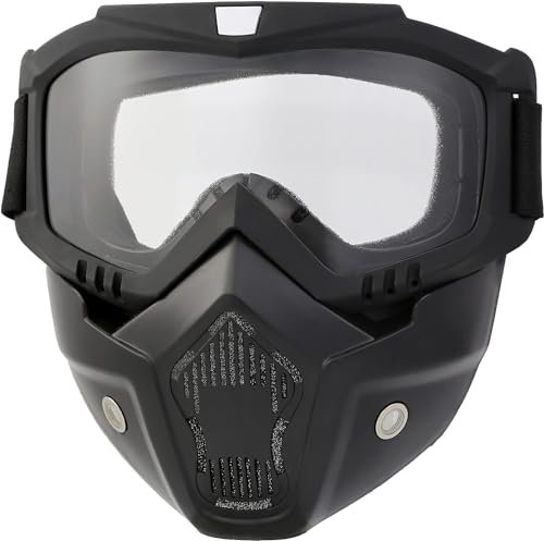Paintball Maske Anti Nebel CS Airsoft Schießen Halloween Cosplay Radfahren Party, ATV Goggles justierbare Winddichte Anti-Nebel Gesichtsmaske im Freien