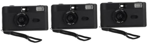 OSALADI 3stücke Retro Filmkamera Wiederverwendbare Vintage Kamera Ohne Batterie Fokussierfrei Mit Eingebautem Blitz Für Fotografie-enthusiasten Und Einsteiger