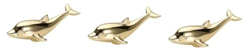 WOONEKY 3stücke Delfinförmiger Zinklegierungs-schrankknopf Für Moderne Möbel Eleganter Türgriff Für Schränke Langlebig Und Für Stilvolle Wohnräume