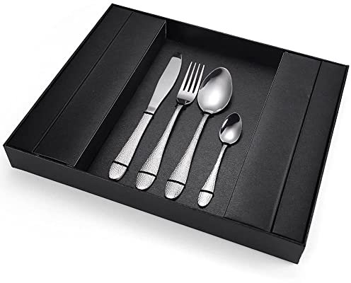 32 Pieces Stainless Steel Cutlery Set, Silver Cutlery Set, Service for 8 Kitchen Cutlery/Tableware Spoon Fork Knife Mirror Polished Dishwasher Cabin