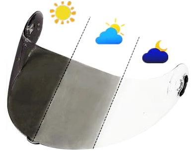 YuWuZhu Helmvisier, X803 Shield Visier Ersatz for Nolan Xlite X803 X803RS X802RR Gesichtsschutz UV-Schutz visera Ca-SCO Moto(Photochromic-Day and Night)