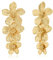 Pendientes de Señora Flor y Hoja Dorada, Pendientes Vintage Fashion, Moda Orecchini in Dorados Vintage Gioielli, Regalos Para Chicas, Amantes, Madre (Oro B)