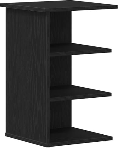 vidaXL Beistellschrank Schwarz Eiche 35x35x55 cm Holzwerkstoff