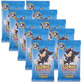 Panini Sonic The Hedgehog Trading Cards - 10x Booster Packs je 8X Sammelkarten