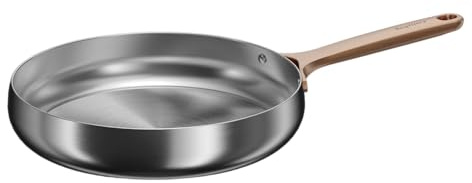 Berghoff Home Poêle en acier inoxydable Rose Gold 28cm – sans PFAS – Poêle universelle pour tous types de plaques – Compatible induction – Grande poêle à frire