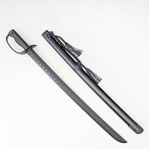 1 PP Kavallerie Säbel Kunststoff Langschwert mit Scheide Geeignet, Requisiten Dekoration Prop Katana Schwert