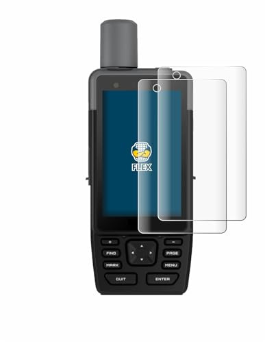BROTECT Schutzfolie für Garmin GPSMAP H1 | 2 Stück Transparenter Displayschutz Made in Germany Klare Full-Screen Folie Full-Cover 3D Curved Montage Kit