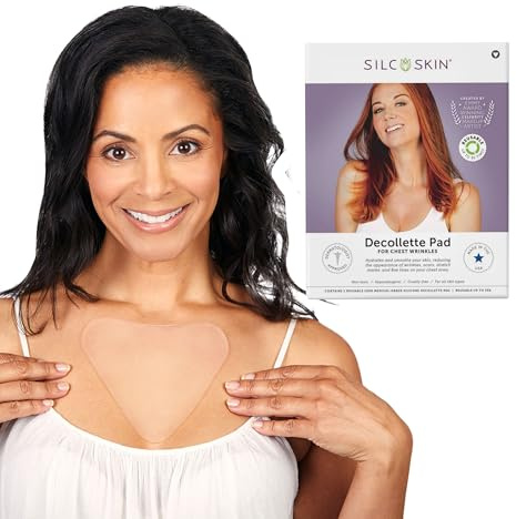 Silcskin® Dekolleté Pad - Das Nr. 1 Anti Falten Silikonpad aus den USA - selbstklebend und dauerhaft wiederverwendbar