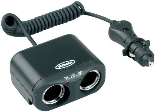 Ring Two 12V Multi Socket Car Adaptor With Battery Analyser