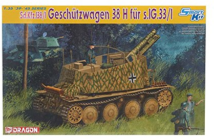 Dragon Models DR6470 Modellbausatz Kriegsfahrzeug aus Kunststoff zum Montieren, Geschutzwagen 38 H Fur S.Ig 33/1, Maßstab 1:35
