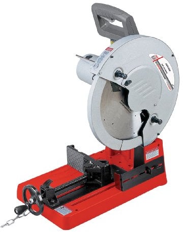 Holzmann mobile Metalltrennsäge MKS 355, 355mm Metalltrennsäge mit Hartmetallsägeblatt, für Stahl, Aluminium und NE-Metalle