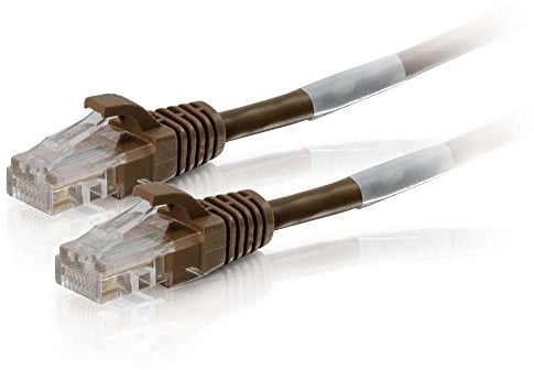 C2G 2M Braun Cat5e Ethernet RJ45 Hohe Geschwindigkeit Netzwerk Kabel, LAN Lead Cat5e Unshielded PVC UTP Patch Kabel