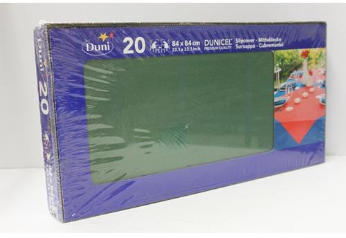 Duni 222556_(1) Dunicel Schonbezüge, 84 cm x 84 cm, dunkelgrün (20 Stück)