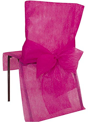 Santex Stuhlhusse mit Schleife, Fuchsia, one Size