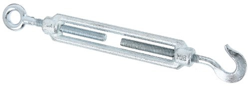 Tension Lock with Hook and Eyelet Galvanised M6 / 150 mm