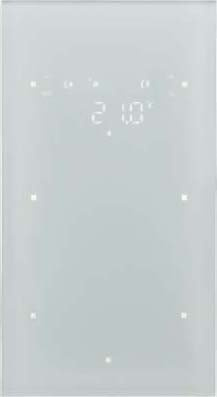 Sensor 2 fases con termostato, configurado, serie berker R.1 de hager, blanco polar