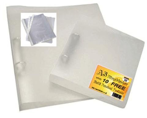Ark A5 schlanker 15 mm Ringbinder + 10 Gratis Hüllen DIN A5 (RB-532-0-A5)