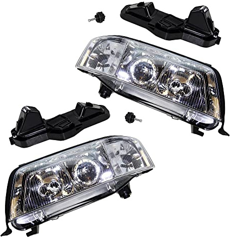 BESTPRICE 2x Hauptscheinwerfer vorne links + rechts Frontscheinwerfer, Kompatibel mit AUDI A6 C5 (4B2), A6 C5 Avant (4B5)