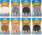Happy Price Toys Hama Midi Bügelperlen (Kon-19) Konvulut 8 Farben (Weiß,Braun,Schwarz,Hellbraun,Grau,Hellgrau,Beige,Dunkelgrau) + Bügelanleitung mit 3 Design Vorlagen