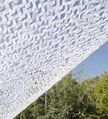 VERDELOOK Vela Foglia, Tenda per ombreggiare, 3x4 m, Bianca, per arredo Esterni Giardino