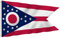 Anley Fly Breeze 3x5 Fuß Ohio State Polyester Flagge - Lebendige Farbe und UV-beständig - Canvas Header und doppelt genäht - Ohio OH State Flags mit Messingösen 3 X 5 Ft