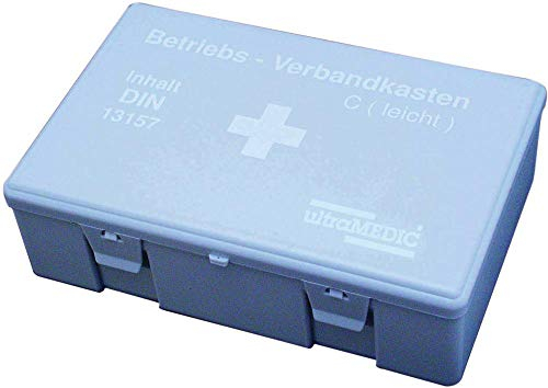 Verbandskasten Erste-Hilfe inkl. Wandhalterung ultraWORKS II, mit Füllung DIN 13157