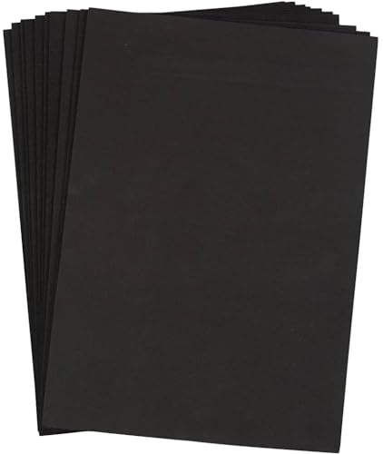 Moosgummi, A4 21x30 cm, Dicke 2 mm, schwarz, 10Blatt