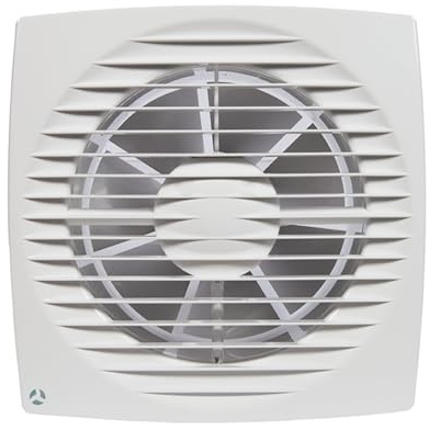 Airflow Aura 150B Bathroom Extractor Fan – Basic Control, Compact Design, Quiet Operation (35 dB), IPX4, 235 m³/h, 150mm Duct