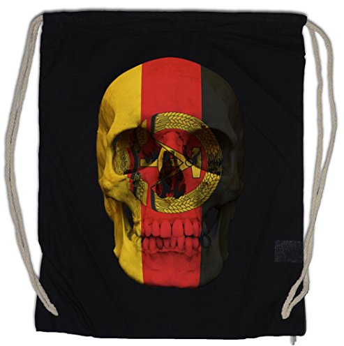Urban Backwoods Classic DDR Skull Flag Turnbeutel Sporttasche
