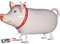 Kopper-24 Airwalker Ballon Schwein - laufendender Tier Luftballon Helium Walking Folienballon Deko für Kinder Geburtstag Party Hochzeit Kinder Geschenk JGA Dekoration Tierballons Laufen