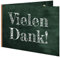 5 Danksagungskarten für die Einschulung mit passenden Umschlägen, Dankeskarten nach der Einschulung im Set zu 5 Stk. Tafel Design