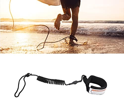 5mm Surf Leash, Surfboard Fußleine, Surfboard Bein Leine, Surfboard Leash Stand Up Paddle Board Spiralfeder Bein Fuß Seil Surf Leine für Surfboard