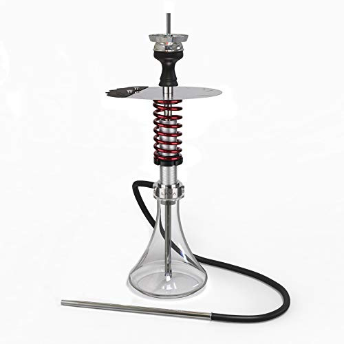 LAVA Shock Shisha Red 1 Schlauch - Edelstahl - Stoßdämpfer-Antishock Design Wasserpfeife