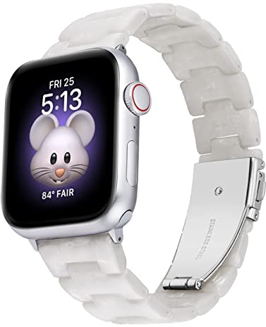 BINLUN Resina Correa Compatible con Apple Watch 38mm 40mm 41mm 42mm 44mm 45mm 46mm 49mm Mujer Pulsera para Compatible con iWatch Series 11 10 9 8 7 6 5 4 3 2 1 SE2 SE Ultra
