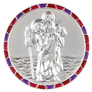 Fritz Cox Saint Christophe MOSAÏQUE avec Une Carte Cadeau française (Rouge)