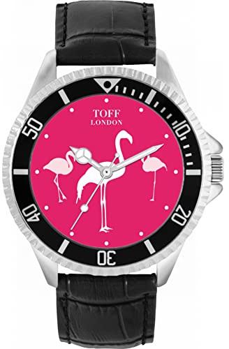 Toff London Flamingo Herren Armbanduhr 42mm Gehäuse Custom Design