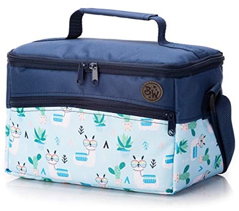 BAMBINIWELT Tasche für Toniebox und Tigerbox Touch, Musikbox-Tasche mit Verstellbaren Innenfächern, Netzfach für Zubehör (Modell 28)
