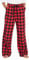 LAPASA Pantalon de Pyjama Femme 100% Flanelle de Coton Bas de Pyjama ou d'Intérieur Automne/Hiver L74 Rouge & Noir (Flanelle) XXL