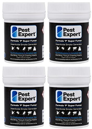 Pest Expert Spider Killer Super Fumer Smoke Bomb - Kills Crawling & Flying Insects (4 x 11g)
